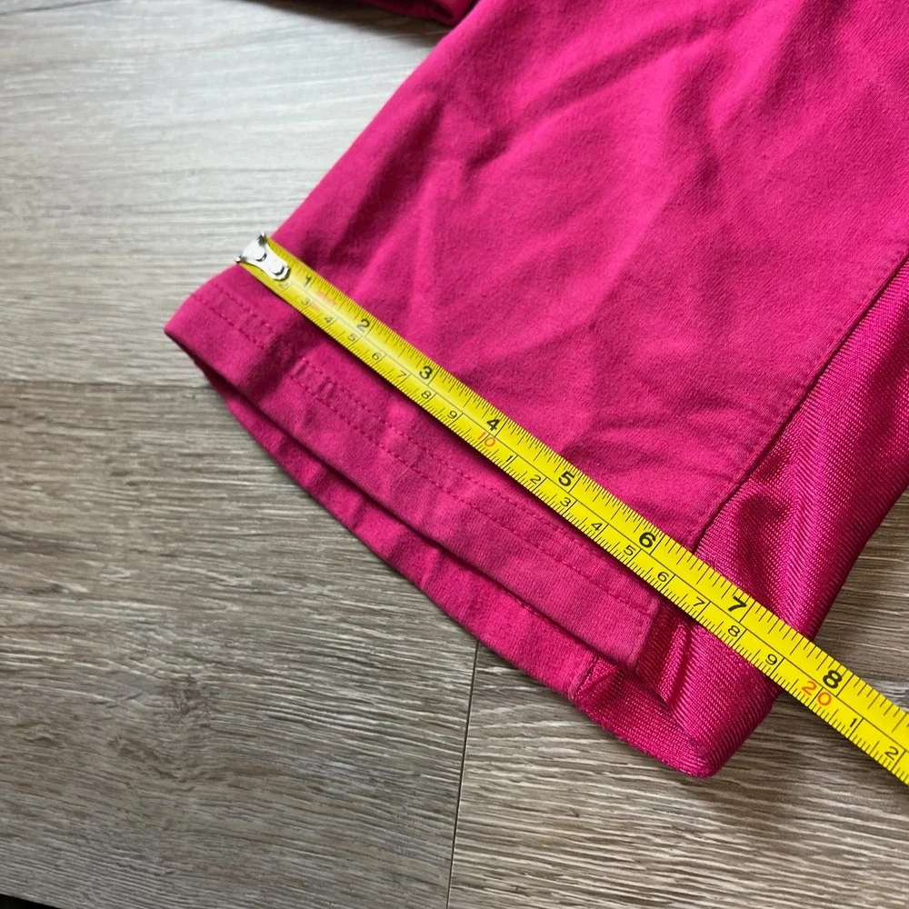 Bratz Track Pants Girls M 7/8 Pink Embroidered Logo Y2K Satin Stripe Joggers